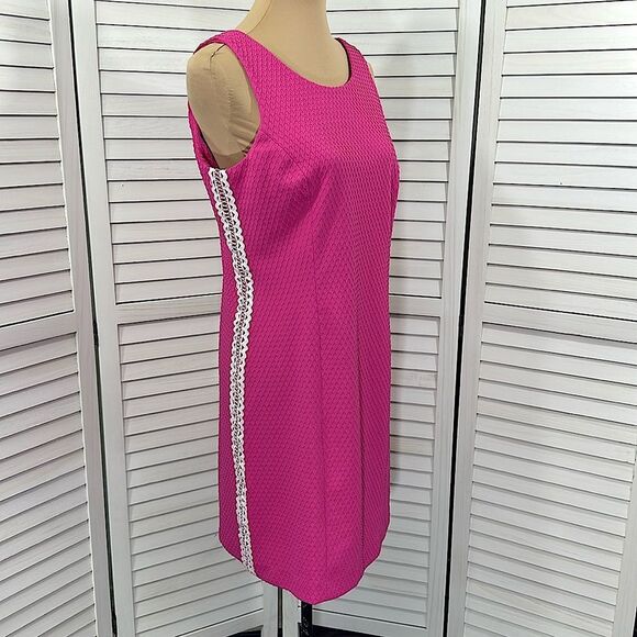 Pappagallo Dress Size 6 Sheath Pink Sleeveless NWT - Picture 4 of 10